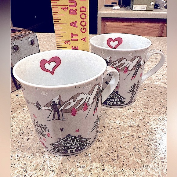 Mugs “Au sommet de la montagne rouge” Dimatasse 2 Mini Mugs by Fox Trot - Picture 3 of 13